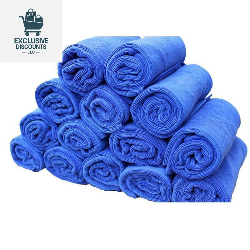 20-Pack Premium Microfiber Cleaning Cloths for Scratch-Free Car Polishing and Detailing
