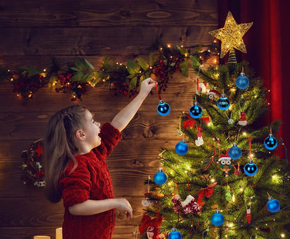 36-Piece Shatterproof Christmas Ornament Set for Tree Decoration - USA