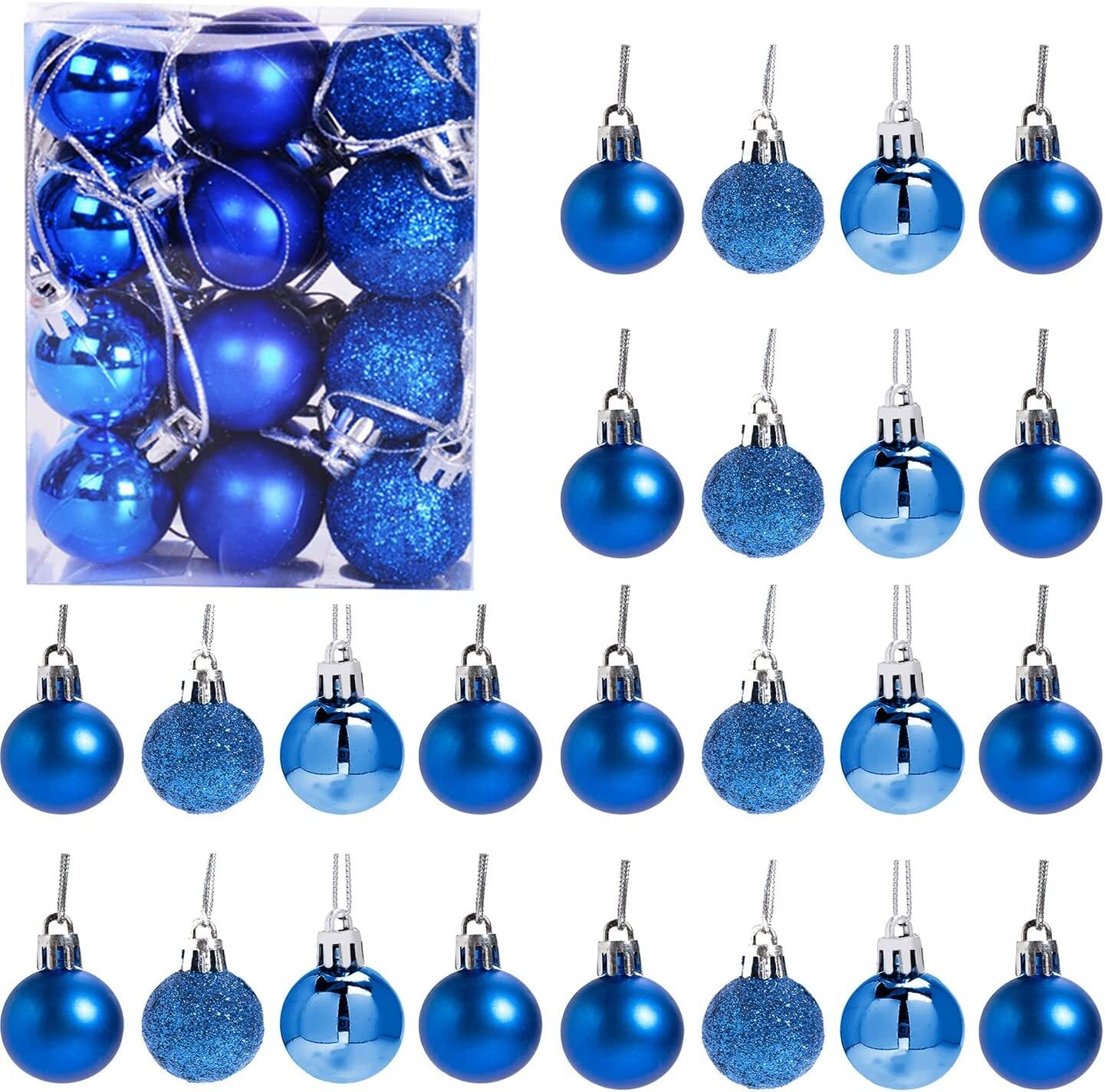 36-Piece Shatterproof Christmas Ornament Set for Tree Decoration - USA