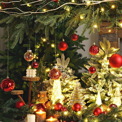 36-Piece Shatterproof Christmas Ornament Set for Tree Decoration - USA