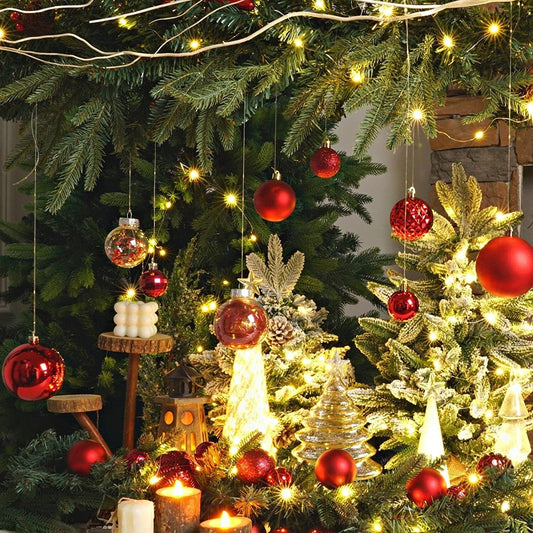 36-Piece Shatterproof Christmas Ornament Set for Tree Decoration - USA