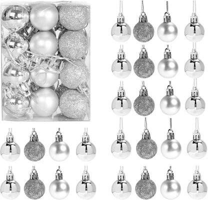 36-Piece Shatterproof Christmas Ornament Set for Tree Decoration - USA