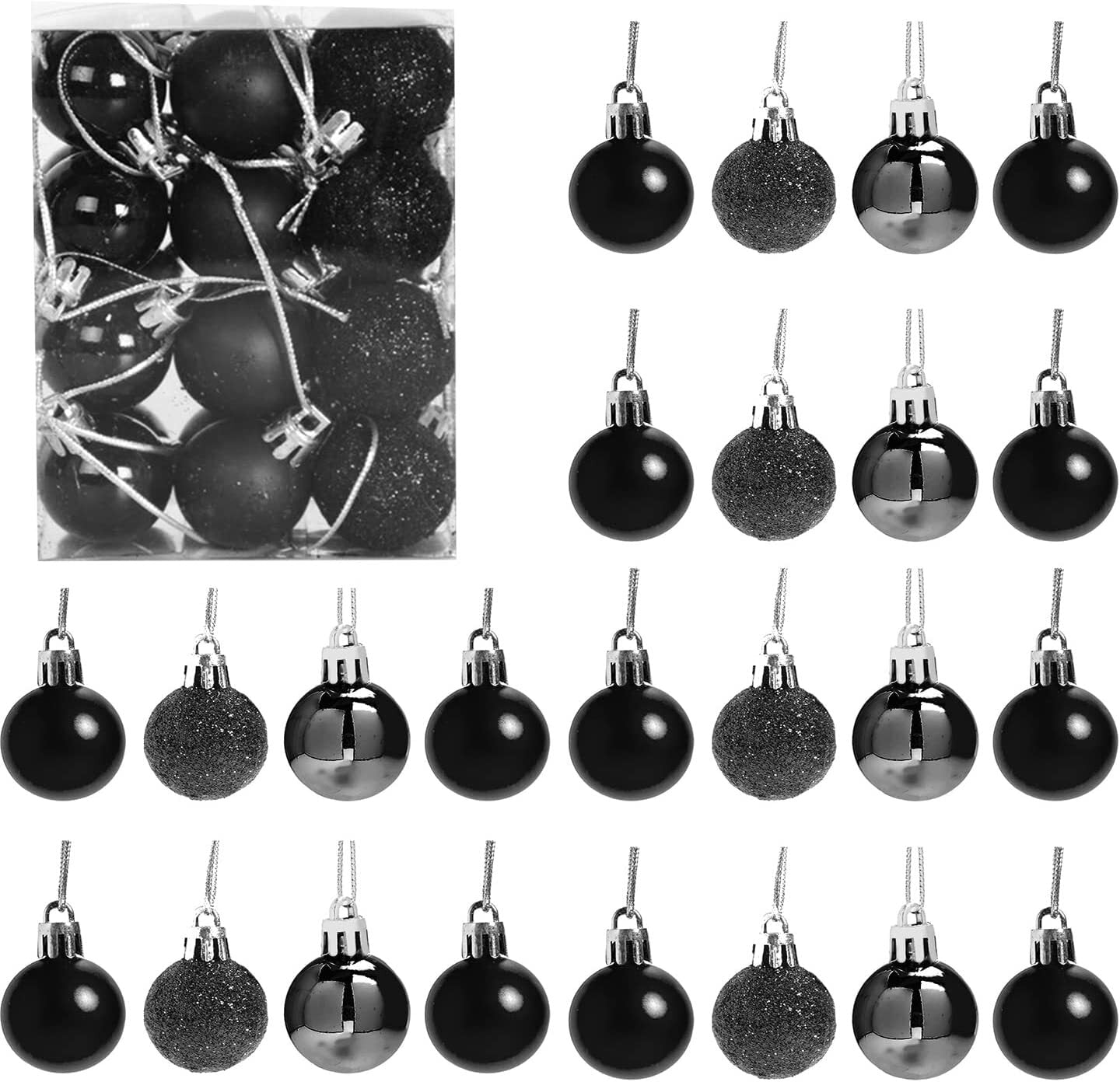 36-Piece Shatterproof Christmas Ornament Set for Tree Decoration - USA