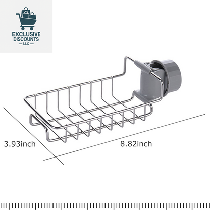 Kitchen Sink Drain Rack and Storage Holder for Sponges, Soap, and Cloths