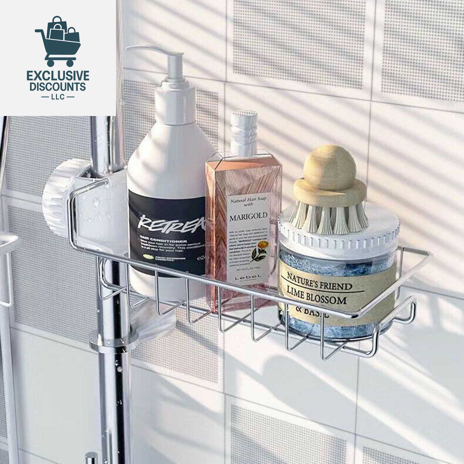 Kitchen Sink Drain Rack and Storage Holder for Sponges, Soap, and Cloths